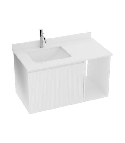 cabinet with countertop and washbasin kent 900