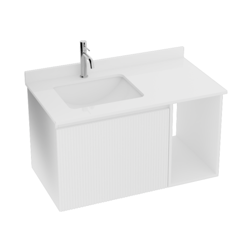 cabinet with countertop and washbasin kent 900
