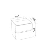cabinet with glass washbasin atlanta white 600 3