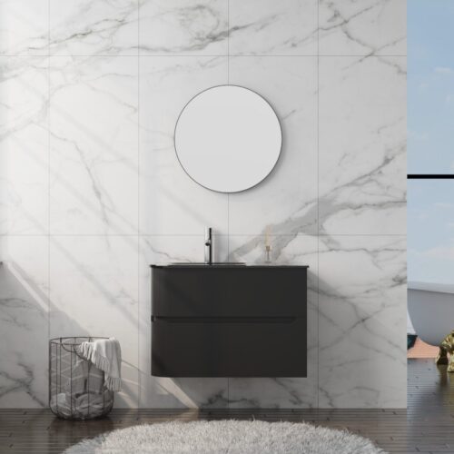 cabinet with washbasin atlanta black 800