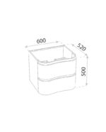 cabinet with washbasin ontario white 600 2