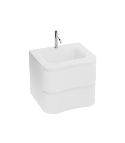 cabinet with washbasin ontario white 600