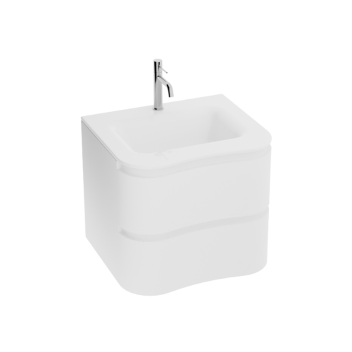 cabinet with washbasin ontario white 600