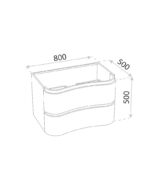 cabinet with washbasin ontario white 800 2