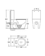 compact toilet nautilius black 1