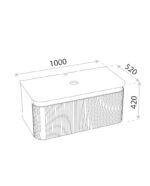szafka wiszaca z blatem vermont grey 1000 3