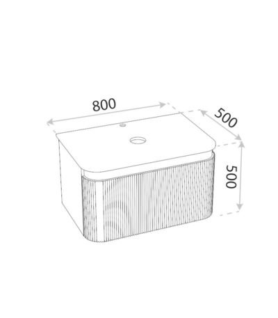 wall cabinet with a countertop vermont white 800 3
