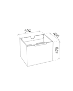 wall cabinet with washbasin ohio 600 3