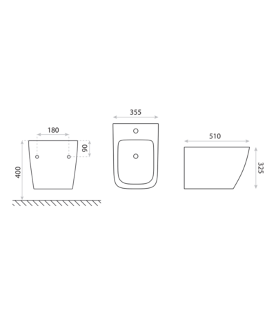 wall hung bidet onil 2