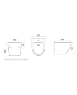 wall hung bidet sofi stone 1