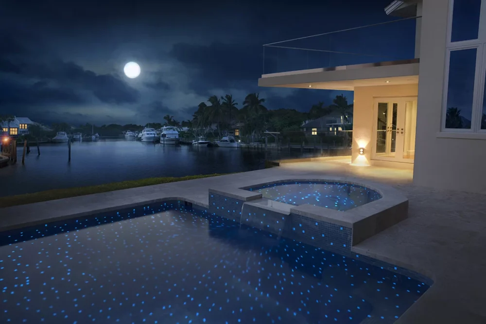 piscina residencial serie luminiscente