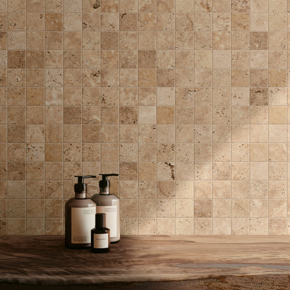 Tiber Natural mosaique 5x5 salle de bain det01