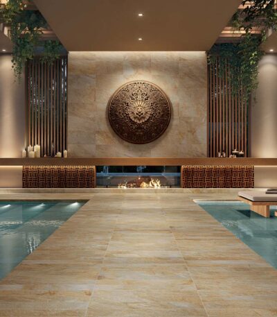Zephyr Gold 60x60 Fire Spa