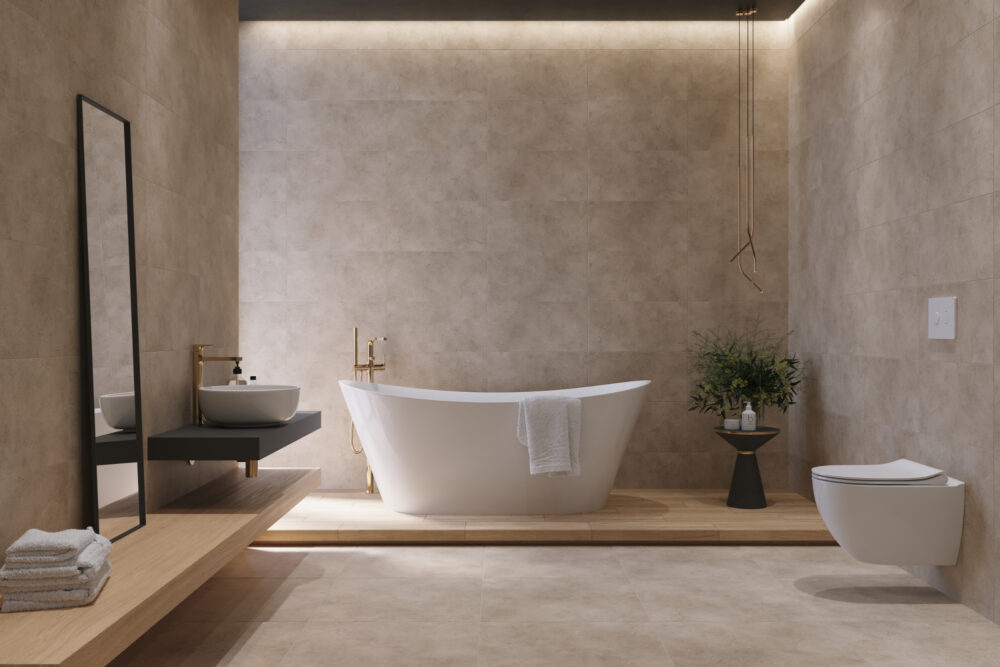Smooth Rockstone mocca bathroom mp small